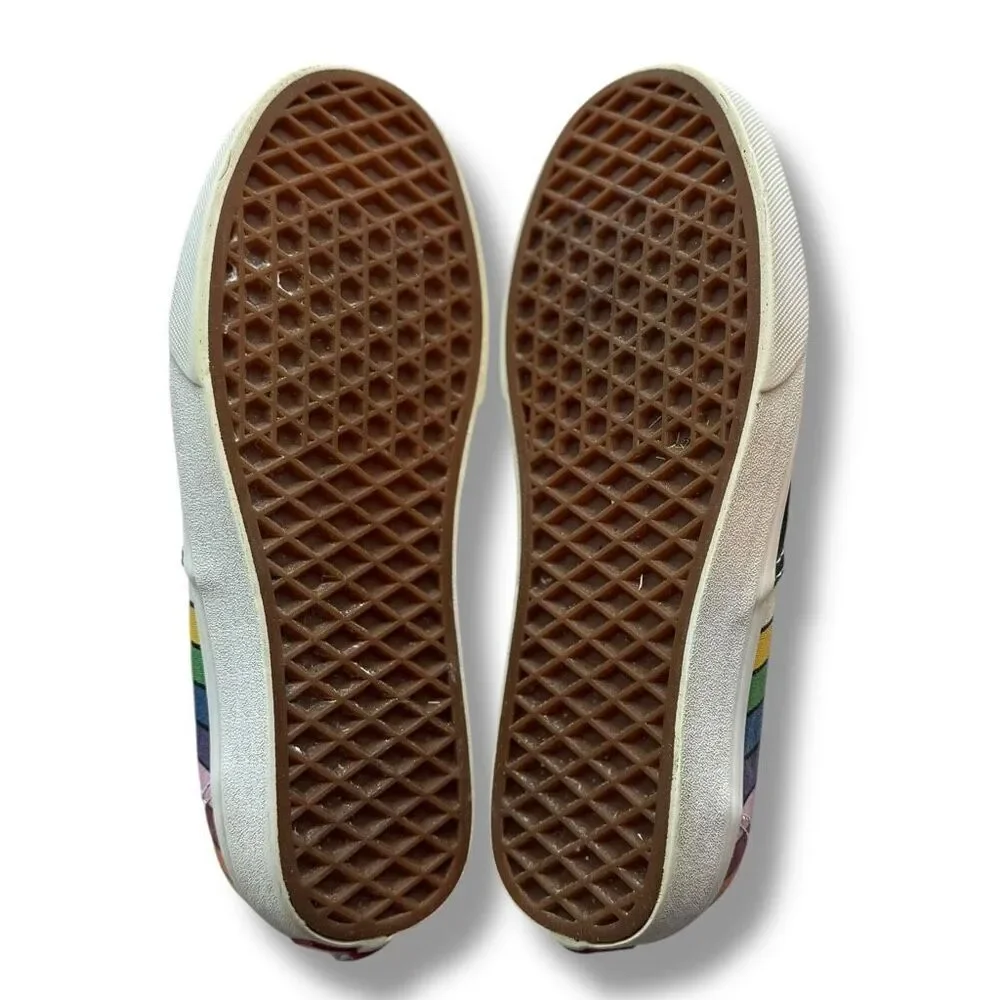 Vans Authentic Refract Rainbow Stripe Unisex Sneakers Size 5.5 Multicolor